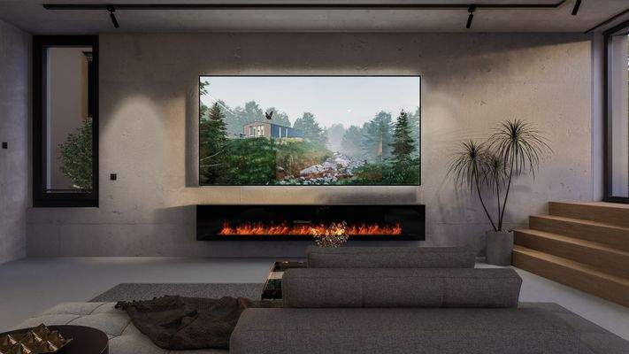 Wohnzimmer-Architektenvilla