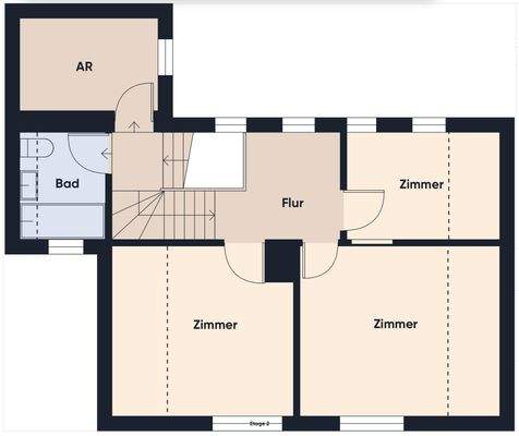 Grundrissplan ohne Maßstab OG