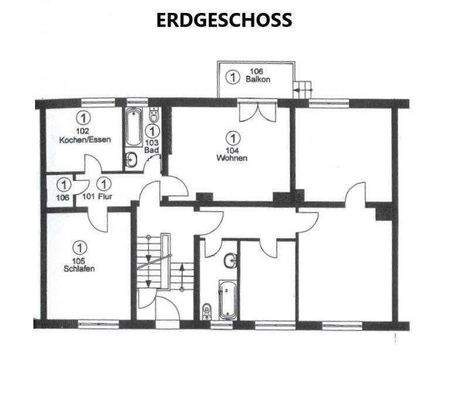 Skizze zur Raumaufteilung
