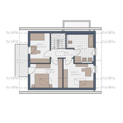 Grundriss Obergeschoss