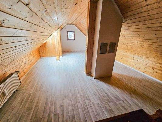 Dachboden ausgebaut und beheizt