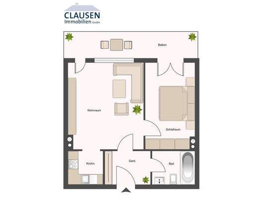 Grundriss der Wohnung