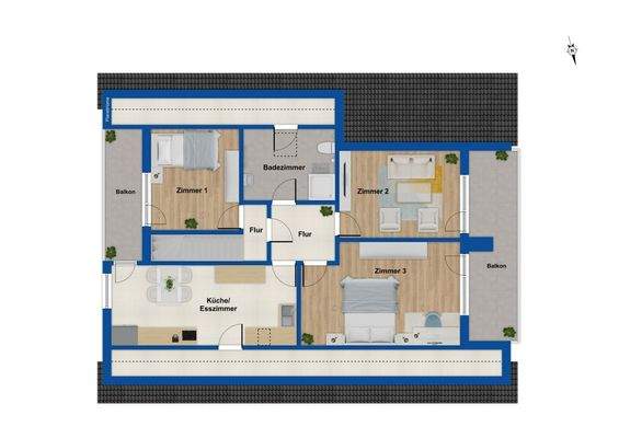 Grundriss Obergeschoss