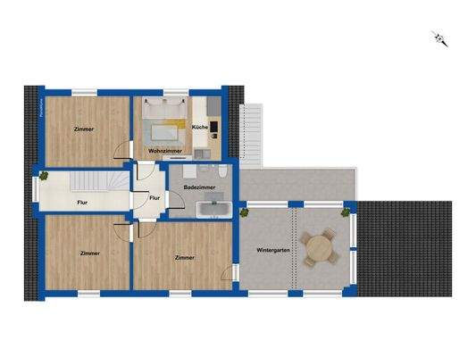 Grundriss Obergeschoss