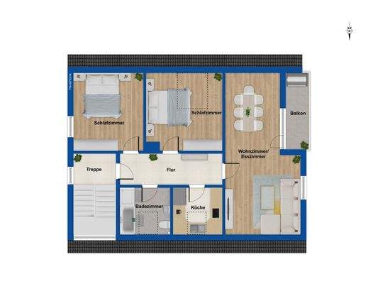 Grundriss Dachgeschoss