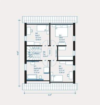 Familienfreundlicher Grundriss