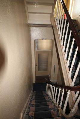 Treppenhaus mit Zugang zum Appartement