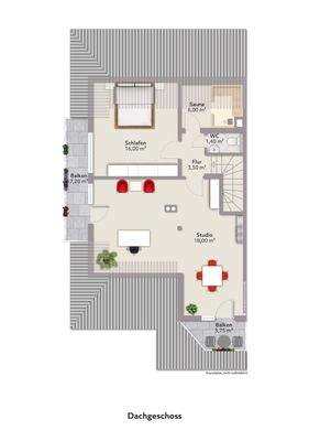 Grundriss Dachgeschoss