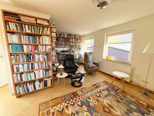 Schlafzimmer (akt. Lesezimmer) im Obergeschoss