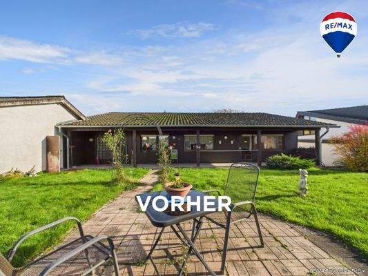 RE/MAX Immobilien DeLux Einfamilienhaus Merzig-Besseringen Garten vorher