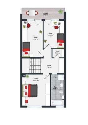 Grundriss Obergeschoss