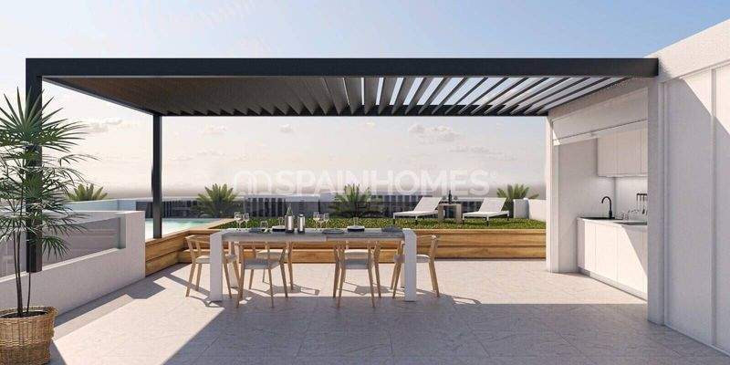 Flats with Private Pools near the Beach in San Pedro Murcia