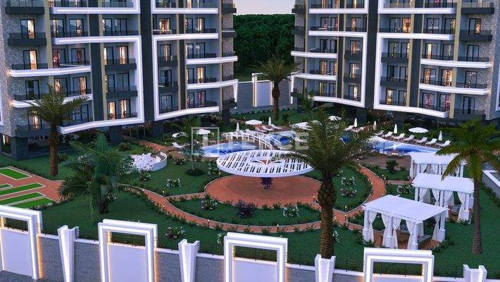 Elegant Design Sea View Apartments in Alanya Avsallar