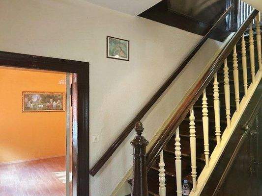 Treppe in das Obergeschoss