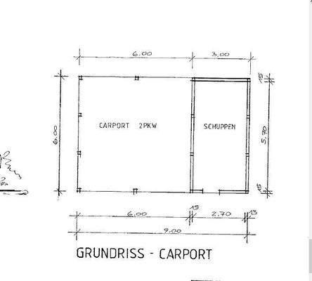 Grundriss Carport 