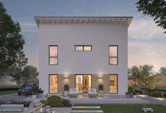 Eindrucksvolle Front mit vielen Fenstern