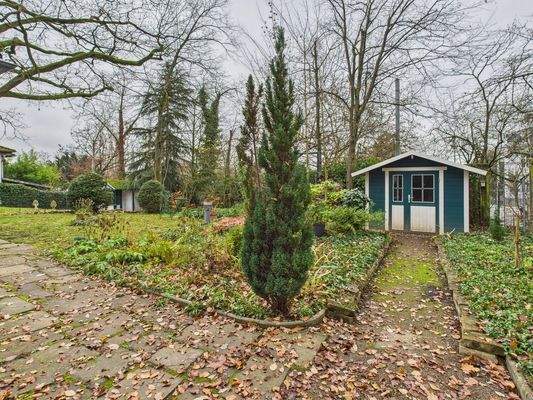 Idyllische Gartenfläche