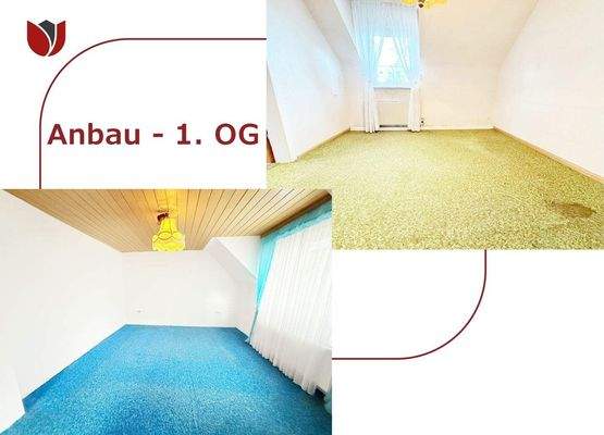 2 von 3 Zimmern im 1. OG - Anbau