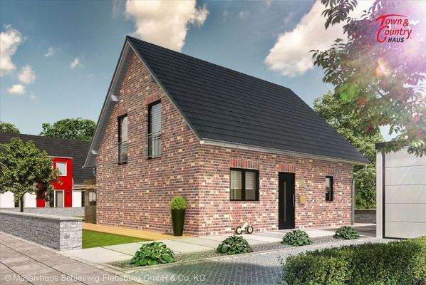 Ansicht Straße Verblendfassade