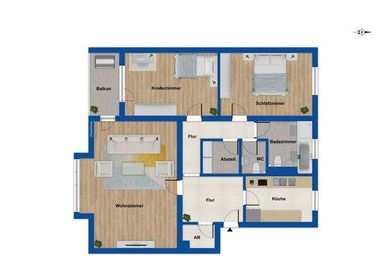 Grundriss 2. Obergeschoss