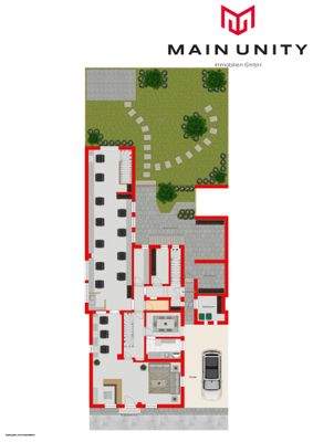 Erdgeschoss und Außenbereich