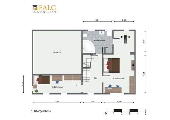Grundriss 1.Obergeschoss