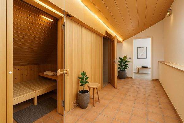 Visualisierung Entspannung im eigenen Zuhause - Sauna