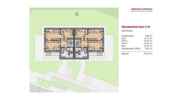 Grundriss Obergeschoss