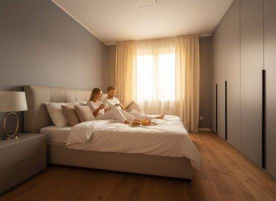 Der richtige Platz um den Tag zu beginnen - Schaubild