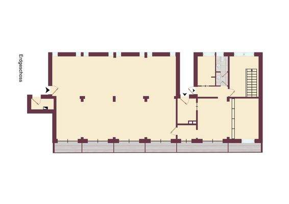 Mustergrundriss - Nicht für exakte Möblierungsplan