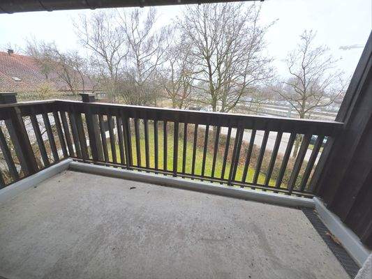 Balkon mit Gartenblick