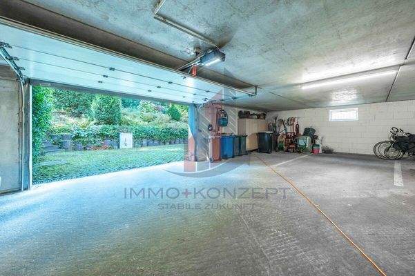 Die Zufahrt zur Tiefgarage