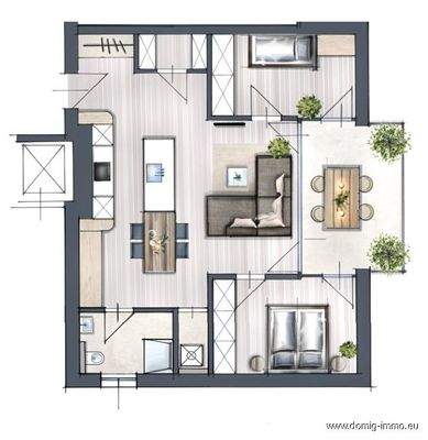 Grundriss ohne Maßstab