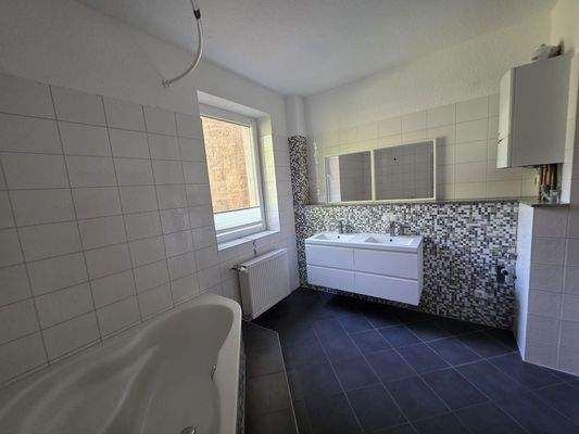 Badezimmer mit Waschmaschienen