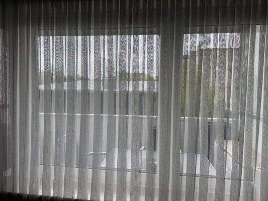 Der Blick zum Balkon