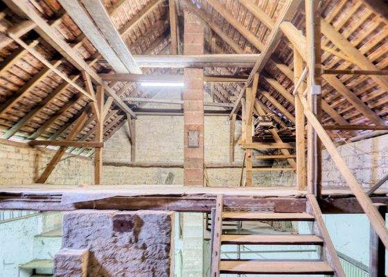 Scheune Blick nach oben