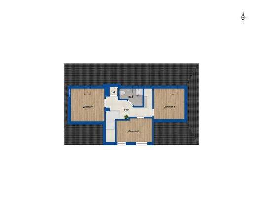 Grundriss Spitzboden