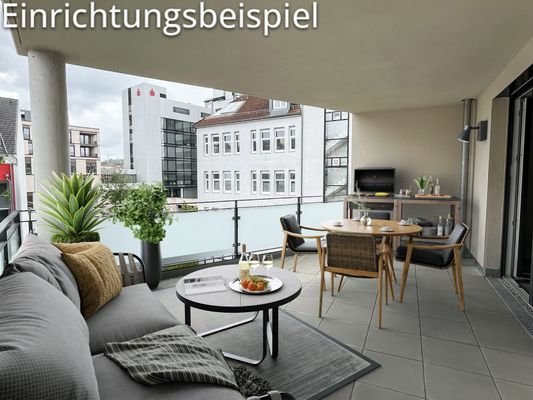 Möblierungsbeispiel Balkon