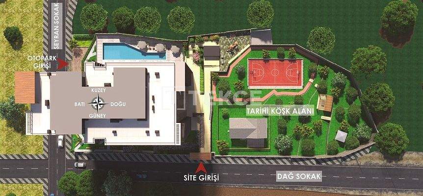 Apartment with Island View in a Secure Complex in Kartal Istanbul