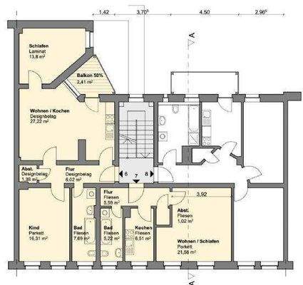 Wohneinheit 7 - Grundriss