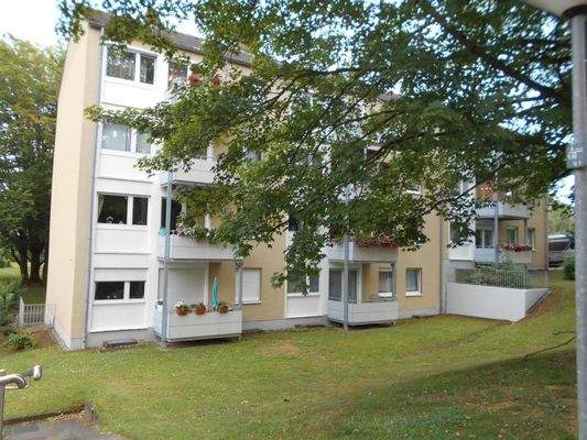 Rückansicht mit Balkonen