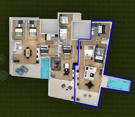 Durchdachtes Wohnkonzept mit vielfältigen Nutzungsmöglichkeiten