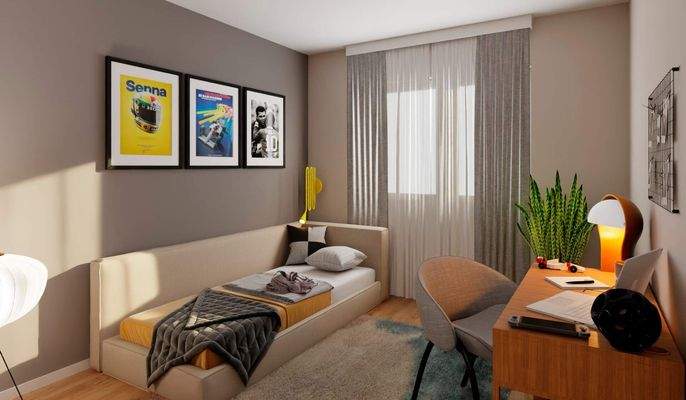 Ein Ort zum Zurückziehen und Konzentrieren, mit Platz für Hobbys und Ideen