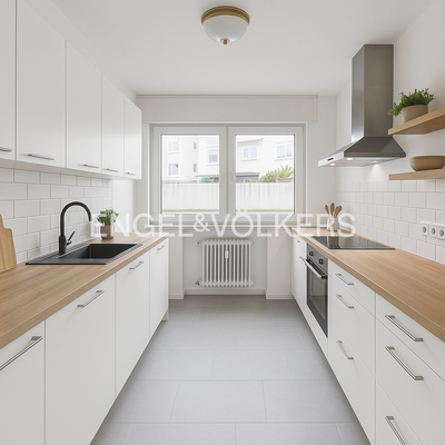 Virtuelles Homestaging - so könnte die Küche aussehen