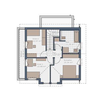 Grundriss Obergeschoss