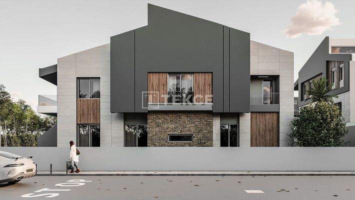 Houses in Complex Close to Forest in Antalya Duzlercami