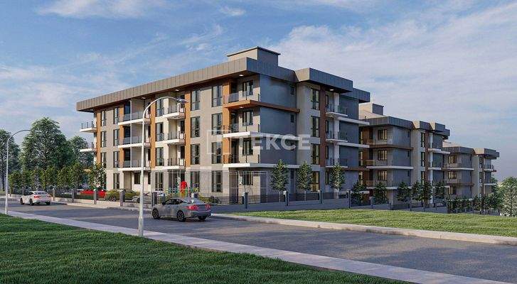 Horizontally Designed Flats in Complex with Pool in Yalova