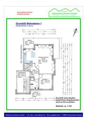 Grundriß-Wohnebene 1