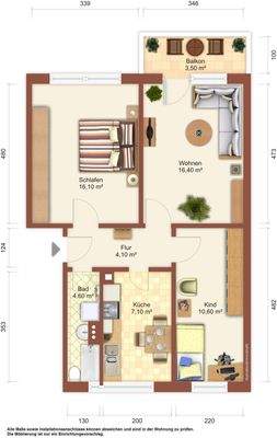 Grundriss Möblierungsvorschlag