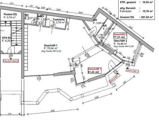 Plan Geschäftslokal